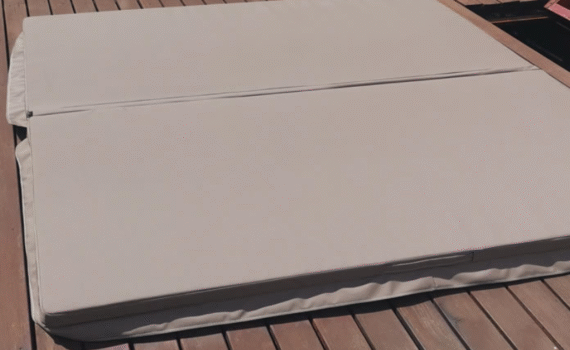 4 Seater Jacuzzi Cover Autumn Brown Riptech