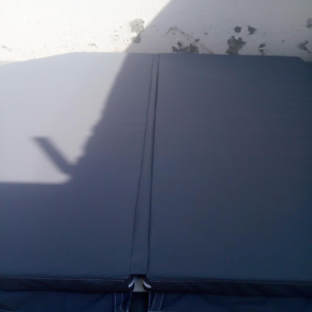 Grey Canvas Jacuzzi Cover Middle Hinge